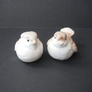 Bird Figurines Japan Porcelain Art Home Decor Set of 2